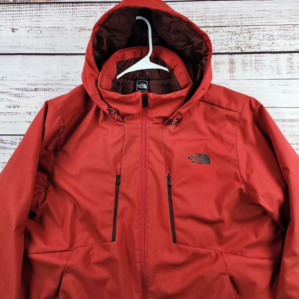 The North Face Apex Elevation Jacket Mens XL Red Insulated Hooded‎ Softshell XL